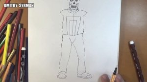 How to draw Ghost Rider, Как нарисовать Призрачного Гонщика
