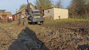 Фрезеровка огорода минитрактором