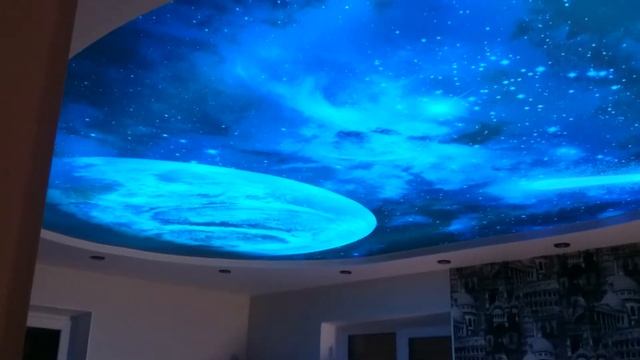 Фотопечать с цветной подсветкой №38 - www.vgceiling.ru смотреть онлайн