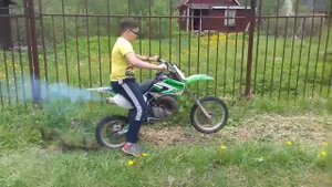 Вилли на кавасаки кх 65