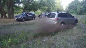 Subaru Forester + Land Rover Freelander диагоналка тест. Offroad test