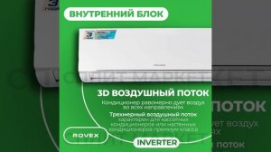 Сплит система Rovex MEGAPOLIS INVERTOR WI-FI Супер тихий