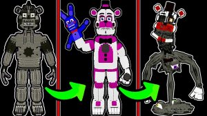 КАК МЕНЯЛСЯ ФАНТАЙМ ФРЕДДИ И ЕГО ЖИЗНЕННЫЙ ЦИКЛ В МАЙНКРАФТ ФНАФ ПЯТЬ НОЧЕЙ С ФРЕДДИ fnaf minecraft