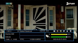 Обзор  каналов спутника Express-AM8 @ 14° W в KU диапазоне