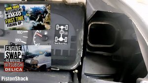 MITSUBISHI DELICA L400 INSTRUMENT CLUSTER REMOVAL TIPS