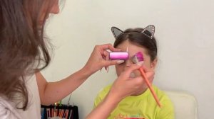 Обучающий урок по аквагриму «Кошка-бабочка-единорог» от Дарьи Семидетко в рамках марафона MAG