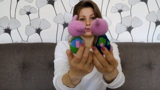 Поросята вязаные крючком. Символ Нового 2019 года. смотреть онлайн