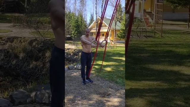 Кольца. Среднее положение: австралийские отжимания [13/17] смотреть онлайн