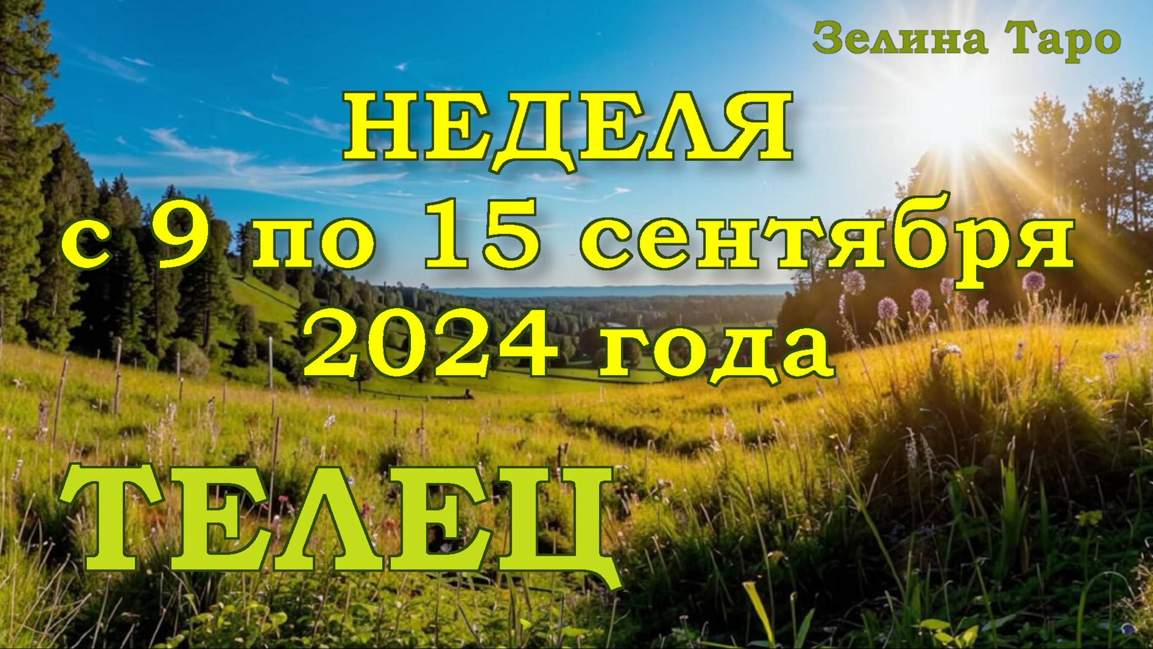 ТЕЛЕЦ | ТАРО прогноз на неделю с 9 по 15 сентября 2024 года
