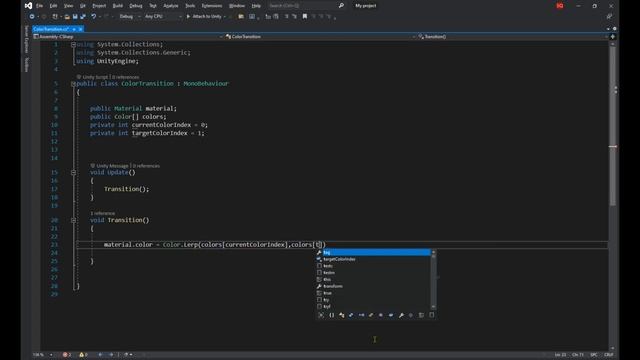 How to use Color.lerp in Unity [ The Right Way !!! ] смотреть онлайн
