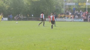 1e helft Finale Marc Overmars Toernooi 2014 Feyenoord U12 vs PSV U12 op 20 april 2014