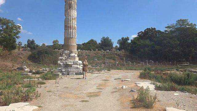 Turkey Selçuk 2022 September 21 Храм Дианы Артемиды Эфесской Artemis Tapınağı смотреть онлайн