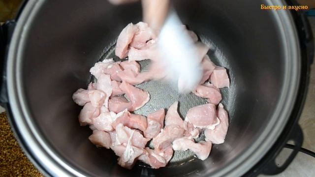 Такую гречневую кашу вы точно не готовили, гречка со свининой в мультиварке, гречка с мясом