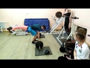 Упражнения со штангой. Тренировка легкоатлетов.