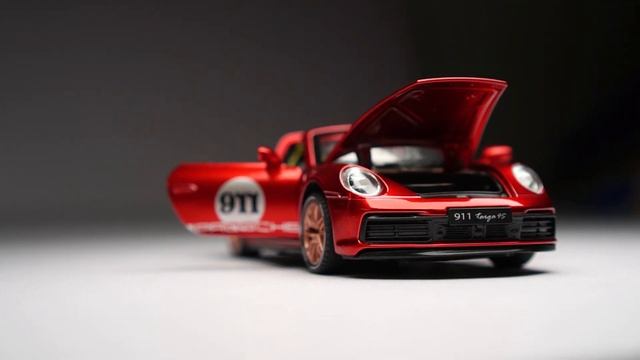 Unboxing of Porsche 911 Targa 4s Diecast Model Car смотреть онлайн