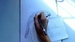 How to draw realistic snake sketch |