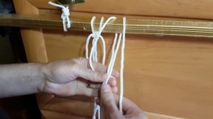 Плетение мата (коврика) на парусниках