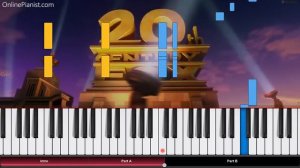 20th Century Fox Fanfare - Piano Tutorial / Piano Cover