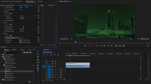 Как сделать эффект прибора ночного видения в Adobe Premiere Pro?