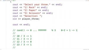 Rock Paper Scissors Game | C++ Example