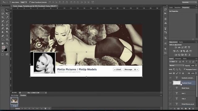 Facebook Cover Image Tutorial by PinUp Pictures смотреть онлайн