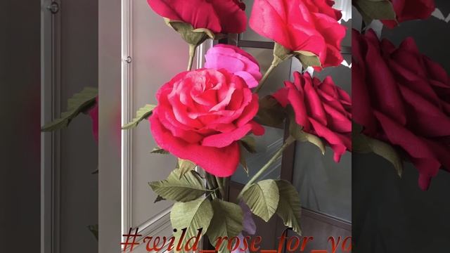 Интерьерные Алые Розы/DIY/WILD.ROSE_WORKSHOP