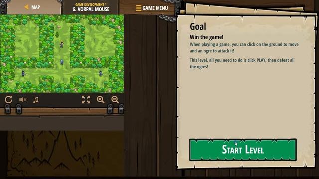 Vorpal Mouse Level 6 - Game Development Tutorial with Answers in JavaScript