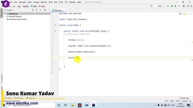 Switch Case in Java Programming Language tutorial in Hindi | Java tutorial | Java full course