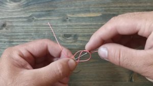 Узел Канадская восьмерка. Для привязывания крючков