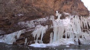 Чегемские водопады зима 2020