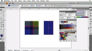 Adobe Illustrator CS4 Advanced Transparency Panel - Transform - Make a Plaid Pattern