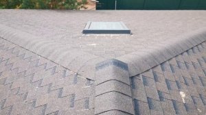 финал монтажа кровли из гибкой черепицы технониколь серии ранчо