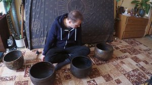 21. Поющие чаши БОЛЬШИЕ ХРАМОВЫЕ. Тибетские чаши чакры. Медитация. Звукотерапия. Рейки. Singing Bowl