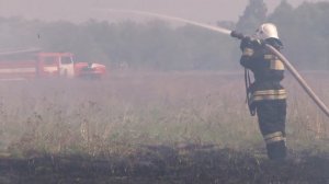 Курские огнеборцы ликвидировали пожар на ул. Центральная