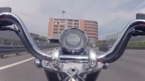 Максималка MotoGuzzi Eldorado тест в городе - Top Speed of Moto Guzzi Eldorado in the city- 207kmh