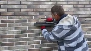 Затирка швов клинкерных термопанелей Пуховка.