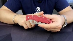 НОЖ ПОЛИЦИИ! Spyderco Endura 4 Thin Blue Line складной нож