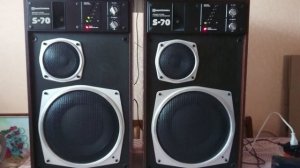 Radiotehnika S-70. Проверка работоспособности АС от УП-001.