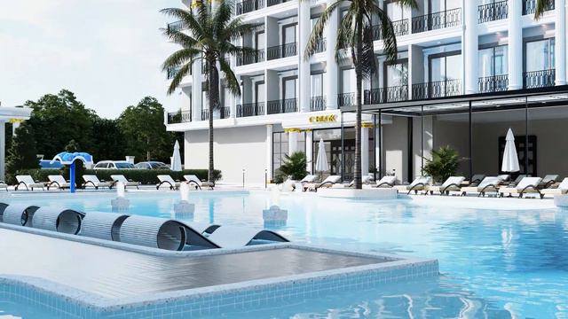 Жилой комплекс с инфраструктурой отеля в открытом районе Аланьи - Оба. Проект OBA VOYAGE DELUXE