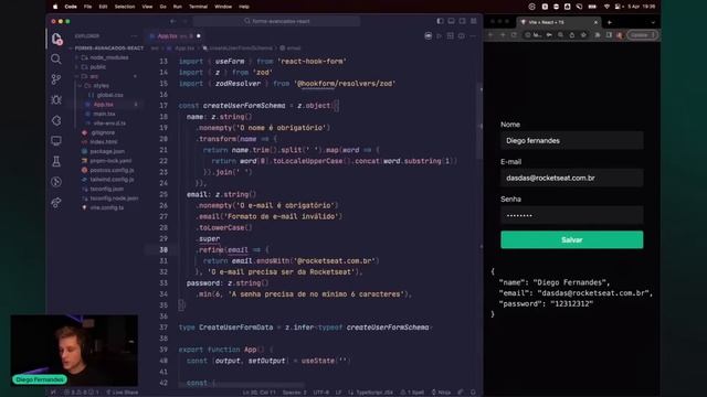 Formulários avançados no React (Hook Form + Zod) смотреть онлайн