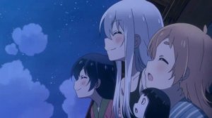 милые аниме девочки воют на луну