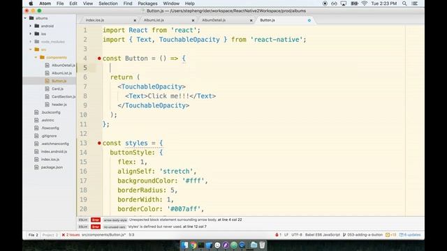 47 Styling of Buttons with UX Considerations React Native смотреть онлайн