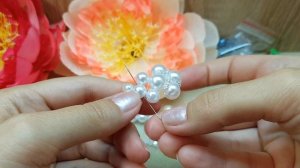 Beaded earrings/Pearl earrings/Серьги из бусин и бисера/Серьги своими руками/Жемчужные серьги