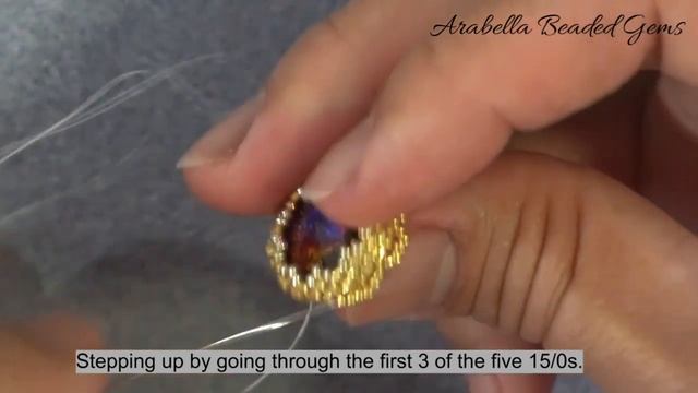 Beaded Earrings Tutorials / How To Bezel a 14mm Rivoli / Left-handed смотреть онлайн