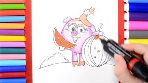 Как Нарисовать Смешариков. Как Нарисовать Смешарика Нюшу поэтапно