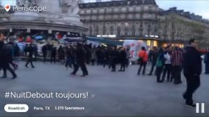 Nuit Debout : un periscopeur raconte la tentative de vol de son Iphone de la veille