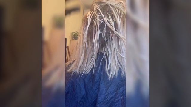 Выход в ПЛАВНЫЙ БЛОНД с отросшими корнями и сединой, ТЕХНИКА ВУАЛЬ или ШТОПКА