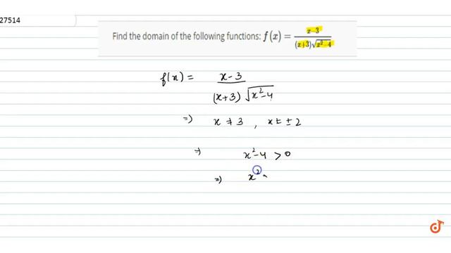 IIT JEE RELATIONS AND FUNCTIONS Find the domain of the following functions:
`f(x)=(x-3)/((x+3)sqr.. смотреть онлайн
