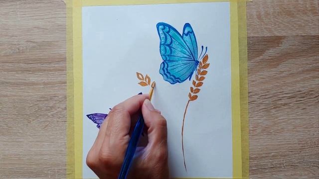 Рисуем красивых бабочек. смотреть онлайн