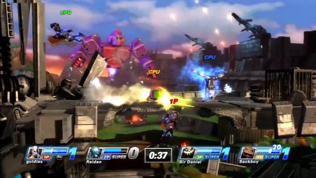 PlayStation All-Stars Battle Royale Episode 1-Kratos Arcade Mode [goldiex]